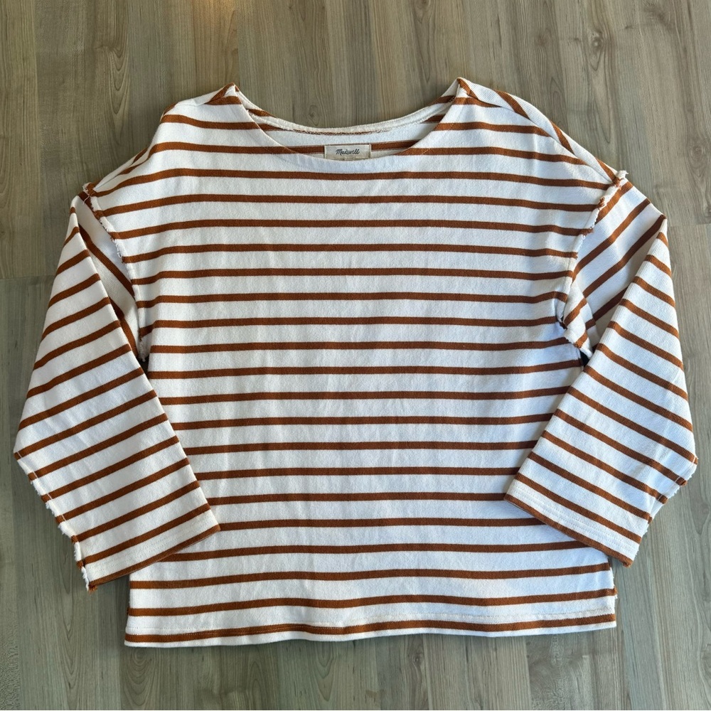 Madewell Long Sleeve Striped Blouse‎ Size Medium